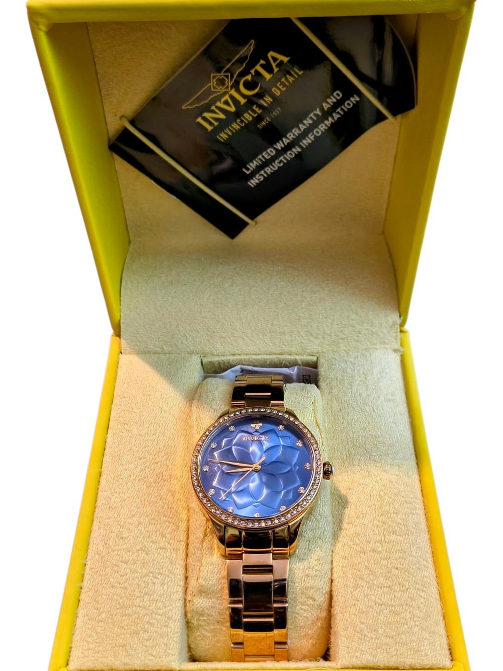Invicta Wildflower Lady 35mm Stainless Steel watch. Brand New Needs A Battery